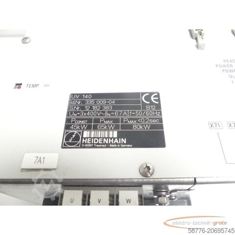 Component Heidenhain UV 140 ID 335 009-04 SN12182383 - generalüberholt + 3 Mon. Gewährl.-