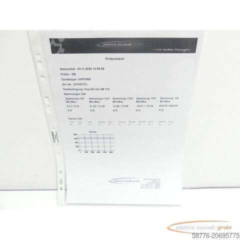 Component Heidenhain UVR 150D 390 421-01 generalüberholt mit 3 Monaten Gewährleistung SN: 22104737L im Austausch (Exchange)