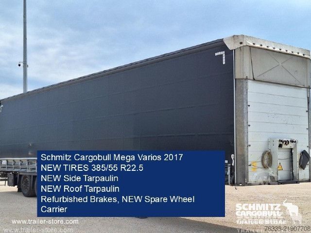 Auflieger mit Pritsche & Plane Schmitz Cargobull Curtainsider Mega