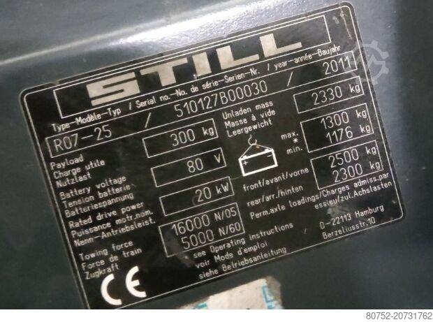 Pallet truck STILL (Hamburg) R07-25 Schlepper