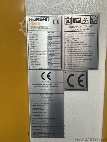 υδραυλική πρέσα Hursan 300T