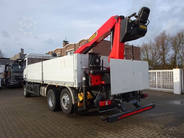 Vrachtauto met open laadbak MERCEDES-BENZ 2648 Baustoffpritsche + PK 23001 TEC3 Kran