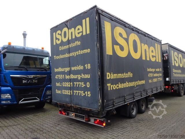 Anhänger  NSD Tandem Anhänger  Plane + Spriegel +2 Achsen