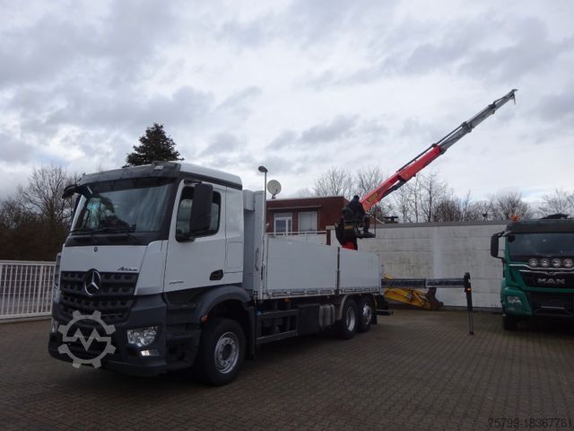 Γερανός τοποθετημένος σε φορτηγό MERCEDES-BENZ 2648 Baustoffpritsche + PK 23001 TEC3 Kran