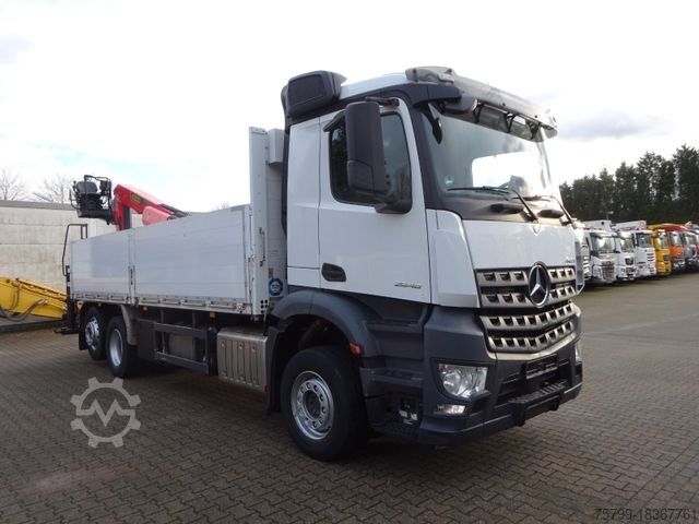 Γερανός τοποθετημένος σε φορτηγό MERCEDES-BENZ 2648 Baustoffpritsche + PK 23001 TEC3 Kran