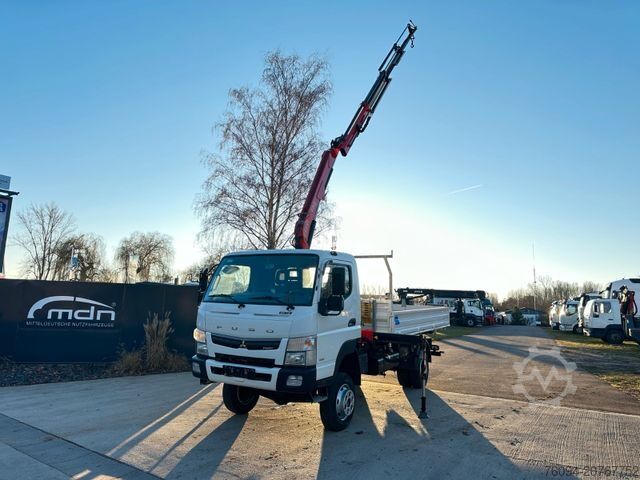 Truck-mounted crane van FUSO Canter 7C18 4x4 Kipper KRAN 11m Greifer AHK