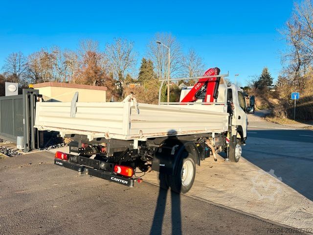 Truck-mounted crane van FUSO Canter 7C18 4x4 Kipper KRAN 11m Greifer AHK