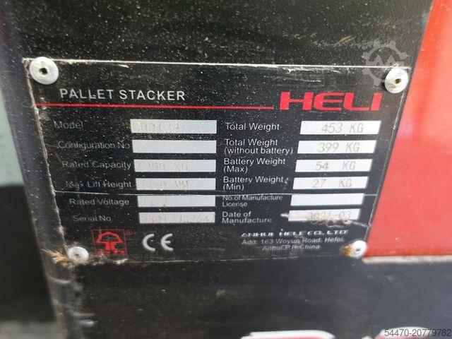 Manual stacker HELI CDD12J