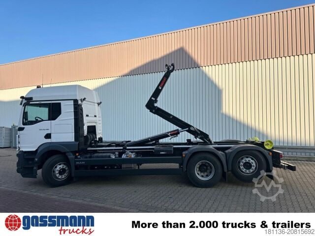 Haakarm vrachtwagen MAN TGS 26.480 6x2-4 BL CH, 3x VORHANDEN! Lenk-/Lift,