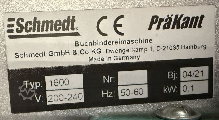  Schmedt Hardcover Production Line