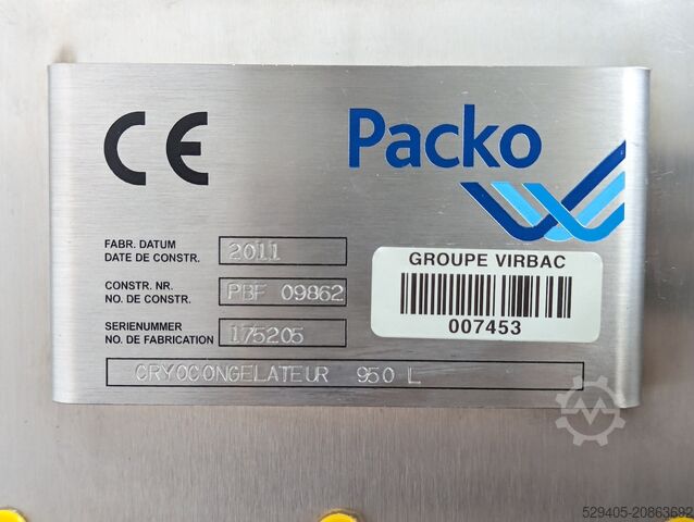 Cryogene kastvriezer Packo Inox -