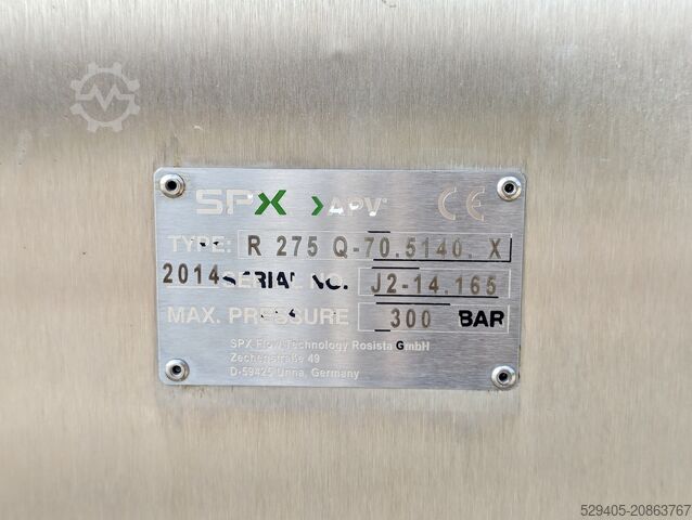 Dugattyús homogenizátor SPX APV Rannie - R275 Q-70 5140 X