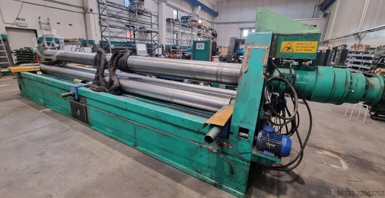 Hydraulische drie-rollen rondbuigmachine SERTOM 6100 x 10/8 mm