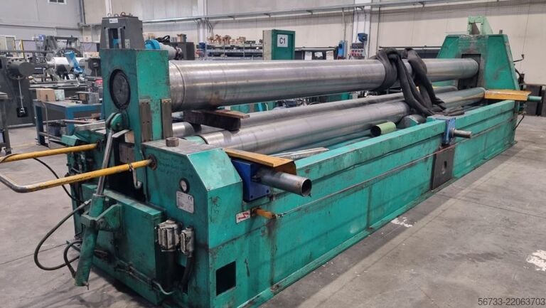 Hydraulische drie-rollen rondbuigmachine SERTOM 6100 x 10/8 mm