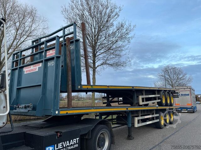 Flatbed Haan OPL 45 Heavy Duty / Rungen-Potholes /BPW / 2x L...