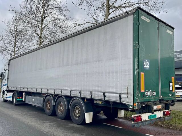 Posuvné plachty Fruehauf SAF,  pallet box, sliding  roof