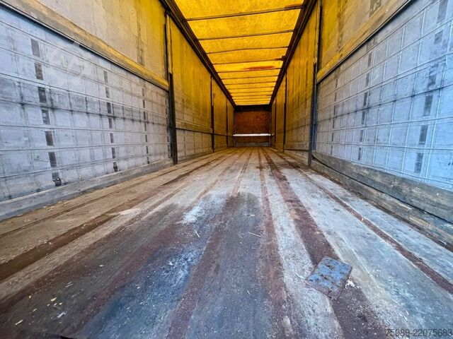 Posuvné plachty Fruehauf SAF,  pallet box, sliding  roof
