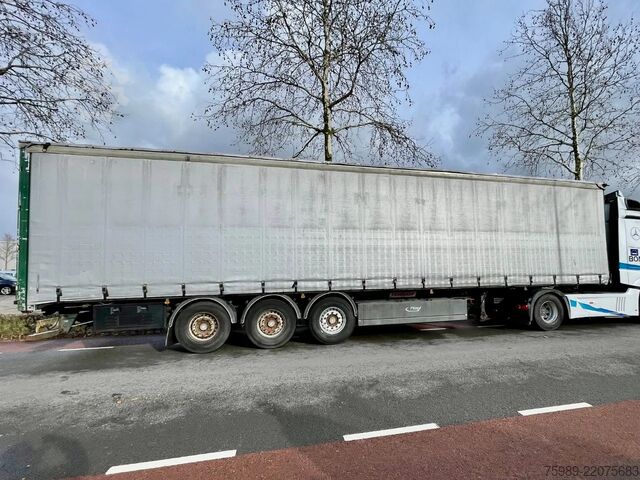 Posuvné plachty Fruehauf SAF,  pallet box, sliding  roof