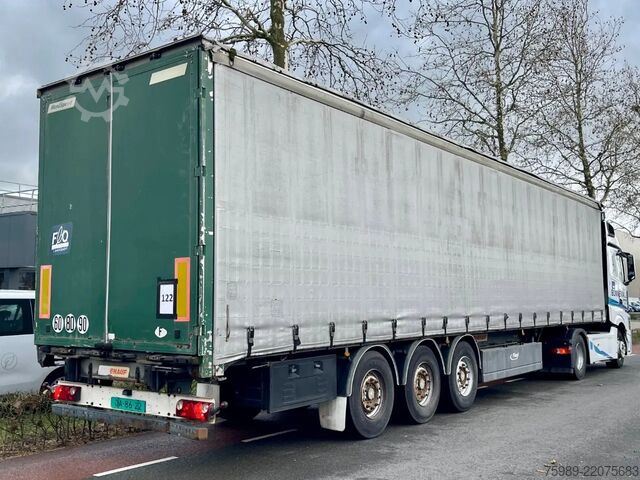Posuvné plachty Fruehauf SAF,  pallet box, sliding  roof