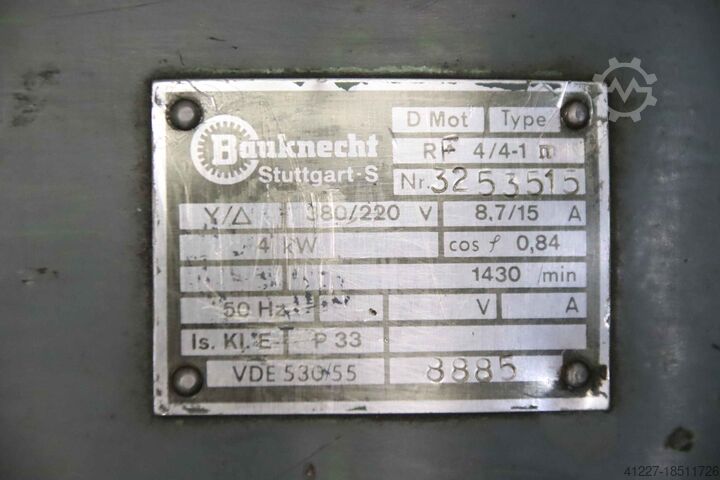 Elektromotor 4 kW 1430 tpm Bauknecht RF 4/4-1 n
