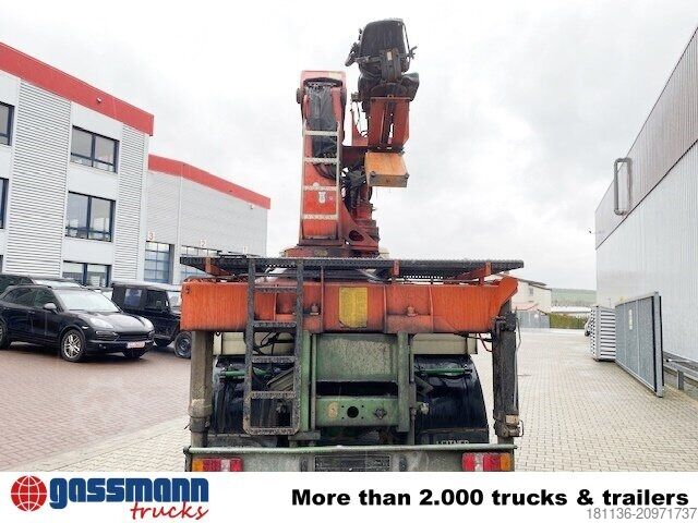 Lastbil med flak Mercedes-Benz 2635 6x4, V8, Heckkran Palfinger PK 28000, Funk,
