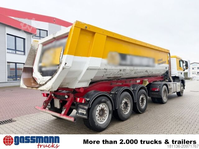 Tippsemitrailer Carnehl CHKS /AH, Alumulde ca. 26m³, Liftachse