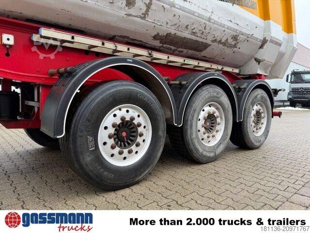 Tippsemitrailer Carnehl CHKS /AH, Alumulde ca. 26m³, Liftachse
