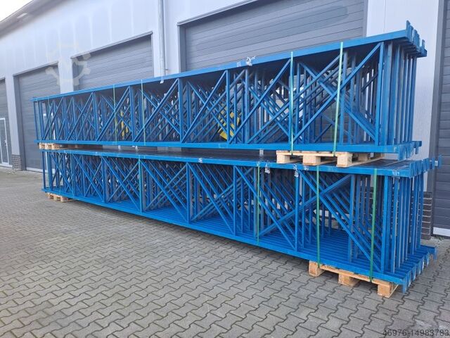 Estanterías de paletización vertical Almacén de estanterías altas Jung Heinrich Delta / Ständer: 8.200 mm Tiefe: 1.050 mm / U: 80 x 60 mm