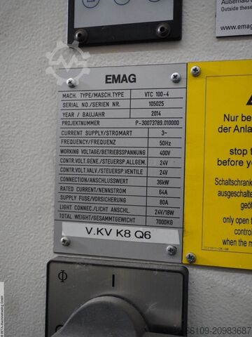 Függőleges eszterga EMAG VTC 100-4