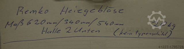 Verwarmingsventilator Remko unbekannt