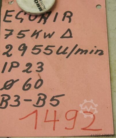 Electric motor 75 kW 2955 rpm Ecoair KN7225M-AB03B-Z