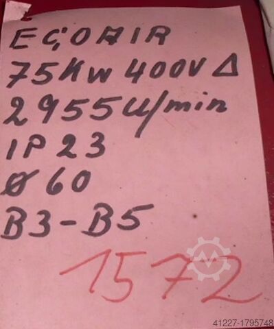 Electric motor 75 kW 2955 rpm Ecoair KN7225M-AB03B-Z