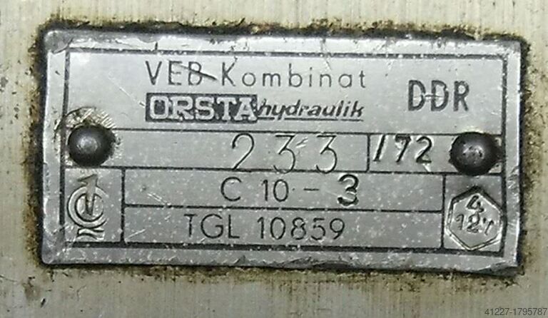 Çift hidrolik pompa Orsta Hydraulik C10-3L TGL10859