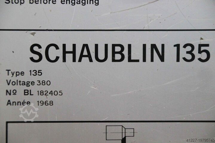 Τόρνος 315 x 750 mm SCHAUBLIN** 135