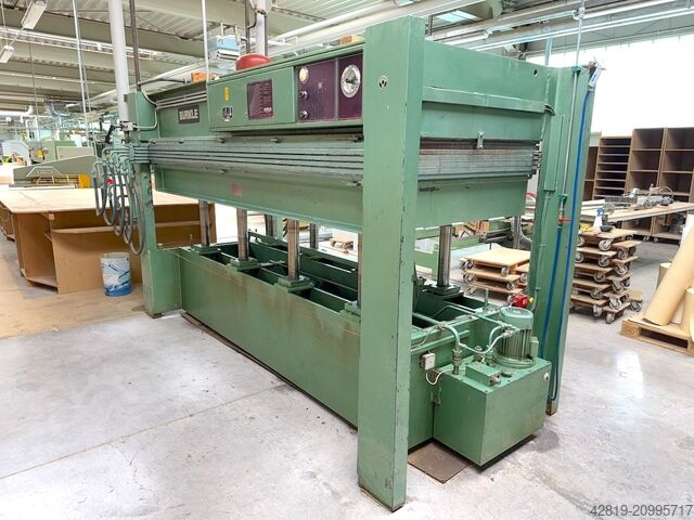 Dýhovací lis Bürkle U-140, 3000x1300mm