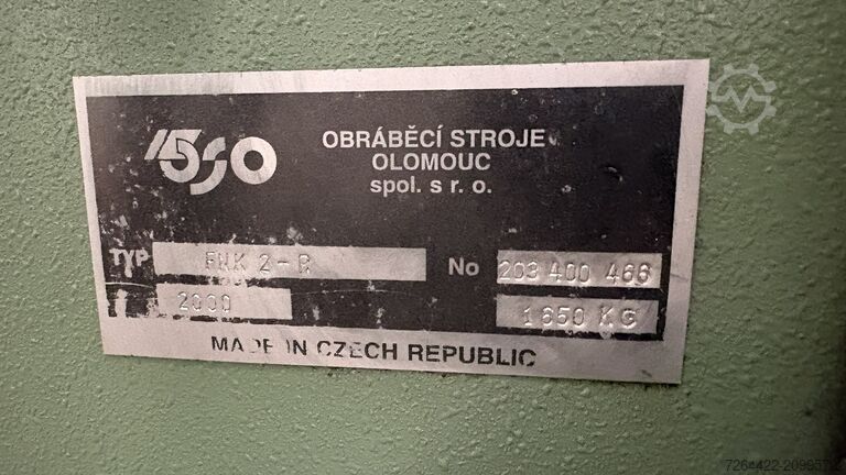 Freesmachine Obráběcí Stroje Olomouc FNK 2-P
