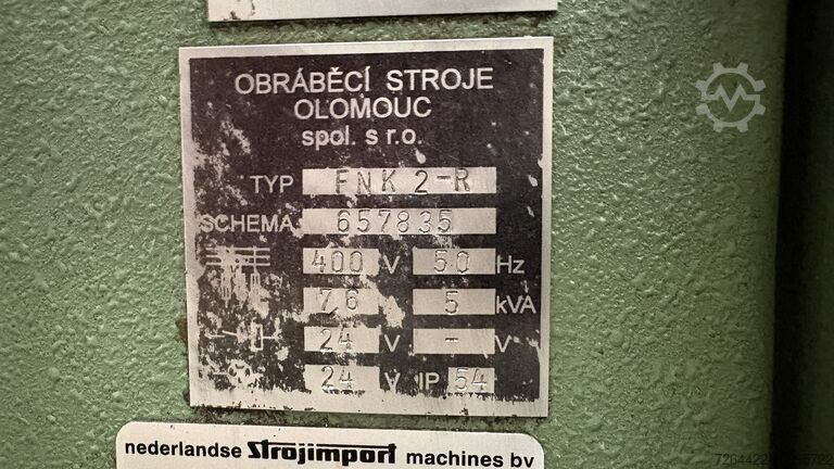 Freesmachine Obráběcí Stroje Olomouc FNK 2-P