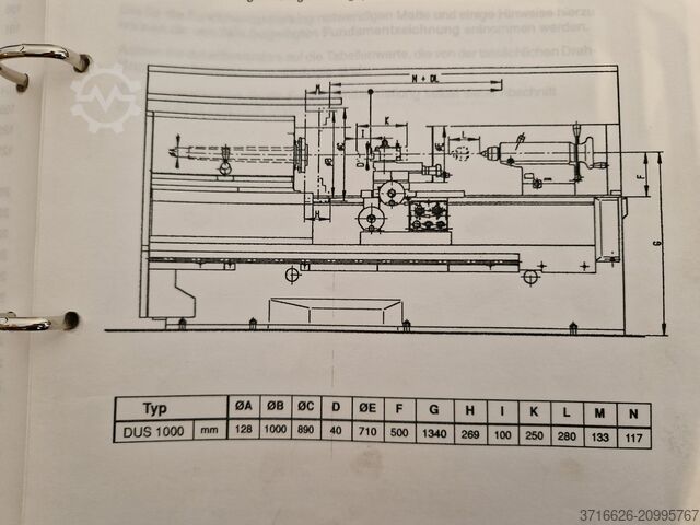 CNC-Drehmaschine BOEHRINGER VDF DUS 1000