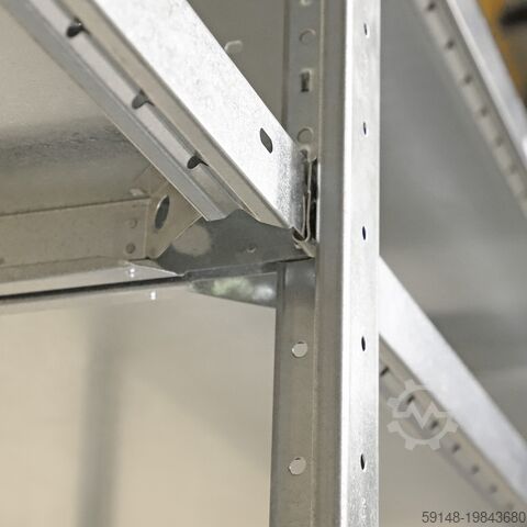 Gebruikte Legbordstelling beginsectie ,B:1055,D:640,H:2200mm zink Kruizinga 98-536GB-S1