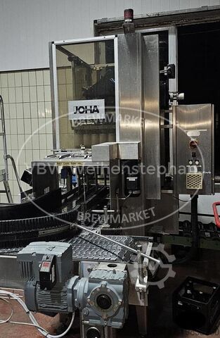 Linea di imbottigliamento per bottiglie di vetro monouso Joha, Heuft, Hormes, AMS, Gernep 