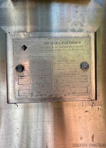 Δοχείο από ανοξείδωτο χάλυβα - 81900 L RURALINOX