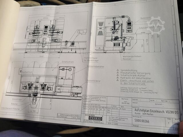 Vertikaldrehmaschine Scherer VDZ 80 DS