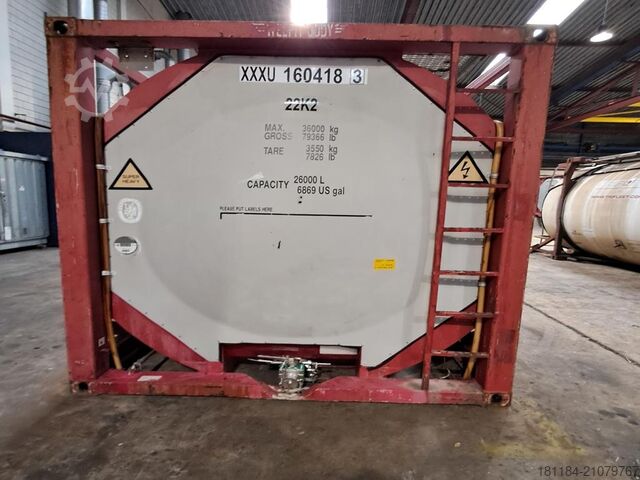 Tank container Welfit Oddy 26.000 Lit V4A Vollrahmen Isomaße Laufst