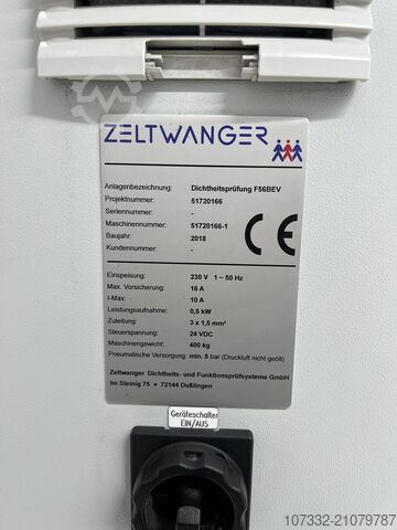 Leak tester Zeltwanger Dichtheitsprüfung F56BEV