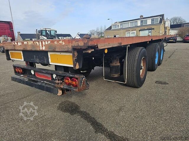 Flatbed GROENEWEGEN DRO 15-28 | Heavy duty trailer |twistlocks for ...