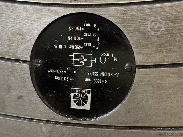 Svarv Ø 1980 x 3700 mm WMW Zerbst DP1 S3 x 3700