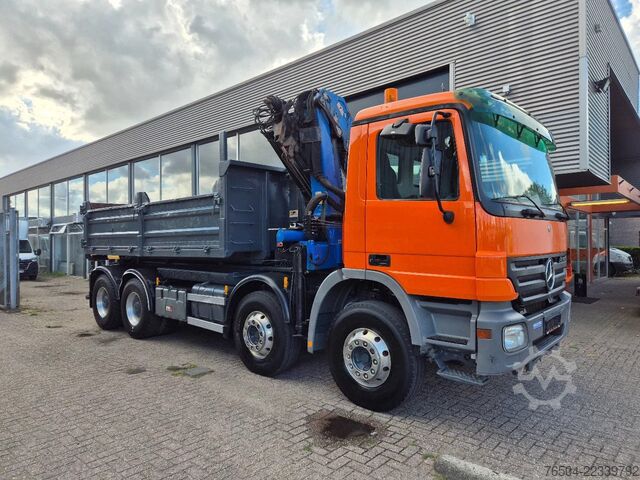 Système de bras à crochet Mercedes-Benz Actros 3241 8X4 Containersysteem/ 20T HMF crane...