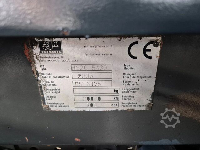 Σύστημα βραχίονα γάντζου Mercedes-Benz Actros 3241 8X4 Containersysteem/ 20T HMF crane...