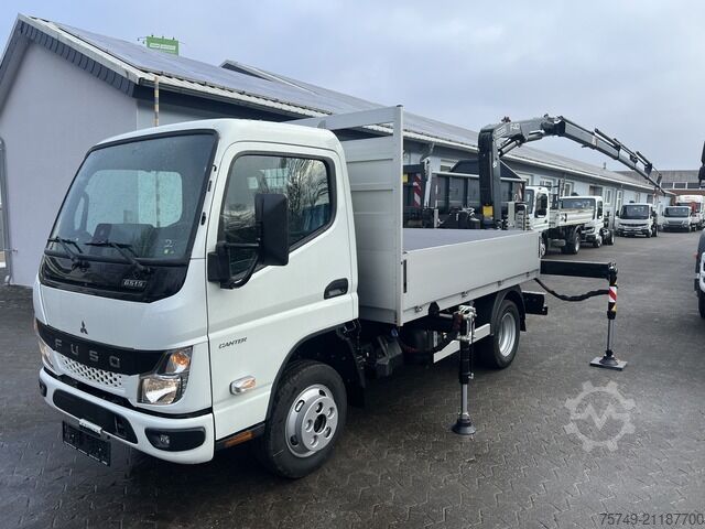 Pick-up van Fuso 6S15 Pritsche 2.8m Heckkran 4xhydr+1xman. Funk!