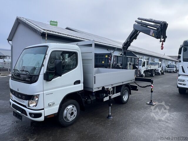 Pick-up van Fuso 6S15 Pritsche 2.8m Heckkran 4xhydr+1xman. Funk!